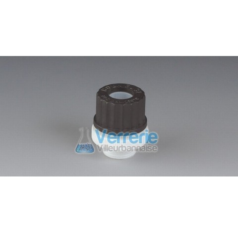 Aeration cap for barrels PTFE for female barrel thread R3/4 thread GL32 OD of membrane 29 mm thickne