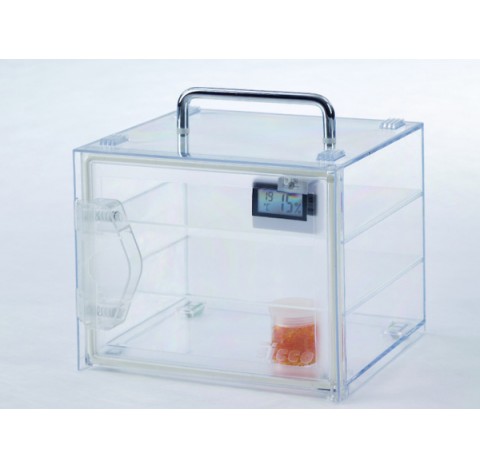 Mini dessicateur en polycarbonate portable 6,2 litres transparent volume utile 6,2 litres dimensions