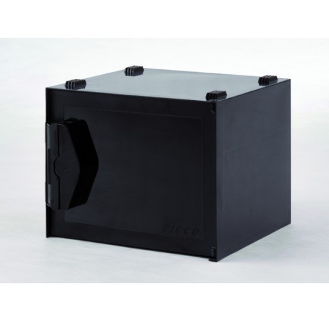 Mini dessicateur en polycarbonate noir 6,2 litres antistatique temperature resistance -35 a 70 degre
