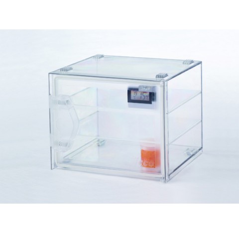 Mini dessicateur en polycarbonate avec clef 6,2 litres transparent empilable volume utile 6,2 litres