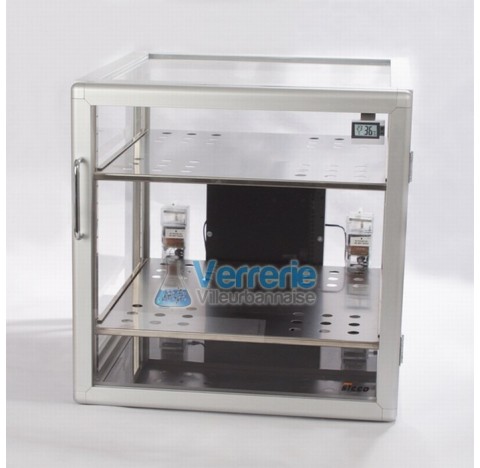 Dessicateur automtique en PMMA Vol. utile 140Litres Dim. Ext. 560 x 560 x 580 Dim. Int. 495 x 500 x 