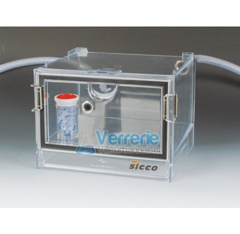 Mini dessicateur a gaz en polystyrene Vol utile 4,5 Litres Dim. Ext. 235 x 175 x 210mm Dim. Int. 210