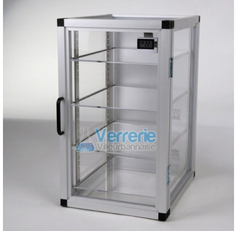 Dessicateur automatique en PMMA Vol. utile 42 Litres Dim. Ext. 310 x 525 x 375 Dim. Int. 260 x 480 x