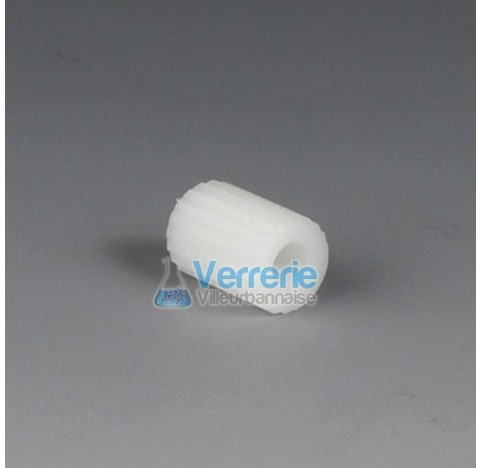 HPLC Miniature coupling, POM for tubing IDxOD : 1,6x3,2 (1/16x1/8) lenght 17 mm 2 connections straig