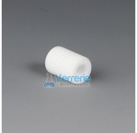 HPLC Miniature coupling, PTFE for tubing IDxOD : 0,8x1,6 (1/32x1/16) lenght 17 mm 2 connections stra