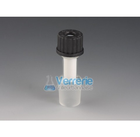 Glass stirrer bearing, PTFE for cone NS 29/32 ,for stirrer shaft diam 8mm, total lenght 90mm thread 