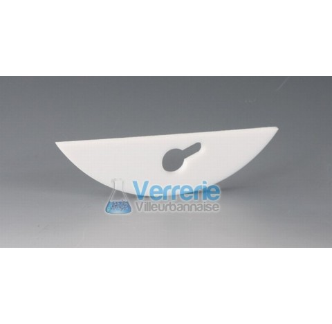 Moon shaped stirrer blade, PTFE dimensions: 50x18x3 mm for ground joint 24/29 suitable for 100ml tem