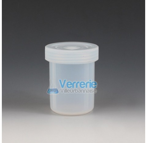 Jar, PFA 7 ml height 37 mm, OD 22mm ,ID18,5mm thread S24 depth 32 mm transparent , temperature resis