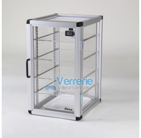 Star dessicateur en PMMA Vol. utilisable 42 Litres Dim. Ext. 310 x 525 x 375 Dim. Int. 260 x 480 x 3