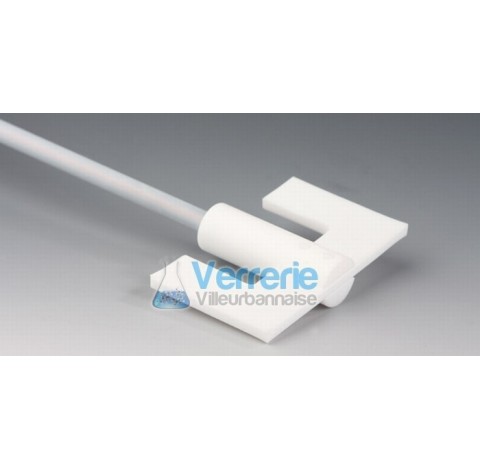 U shaped stirrer shafts , PTFE Lenght 350mm shaft diam 8mm chuking diam 6,5mm blade dimensions: diam