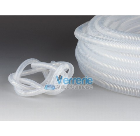 Corrugated tubing ,PFA nominal width NW 19 ,I.D. 18,4 mm O.D. 23,2 mm , bending radius 32mm , burst 