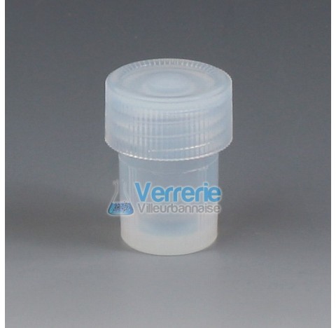 Vial round bottom, PFA 7 ml height 36 mm OD 22 mm thread S25 temperature resistance -200 to 250 degr