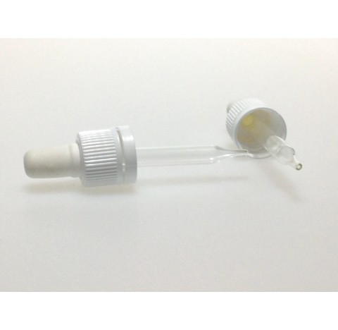 Bouchon compte goutte pour flacon ref: EOV15 Diam. 18 en polypropylene PH18 Insert alcool, Monture c