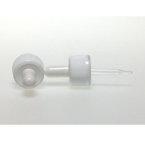 Dropper cap for Bottle for tige courte 45mm pour ref:EOV30 and ELOV30 Diam 28 in polypropylene