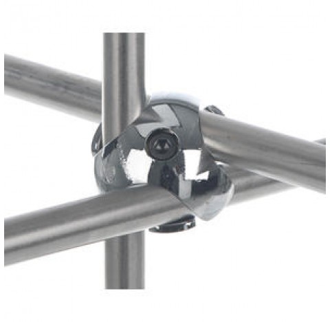 Three angle bosshead for rods diameter 9 to 13 mm angle 270 + 180 + 90 degree ,Duraluminium ,