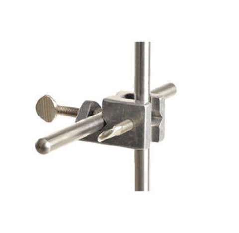 Universal bosshead for rods diameter 13 mm angle 180 + 90 degree with thumb screw M8 ,aluminium ,