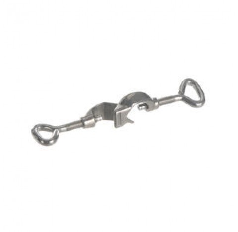 Bosshead for rods diameter 16,5 mm , angle 90 degree , with safety screw type heart M8 ,malleable ca
