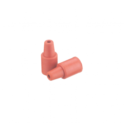 Obturateur 11 mm de type manchon en caoutchouc, caoutchouc naturel rouge (Boite de 1000). Bouchon en