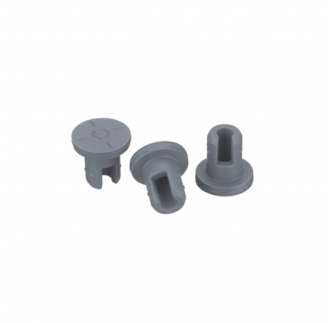 Obturateur 20 mm de type igloo ultrapur en caoutchouc, bromobutyle gris/46 (Boite de 1000)  pour col