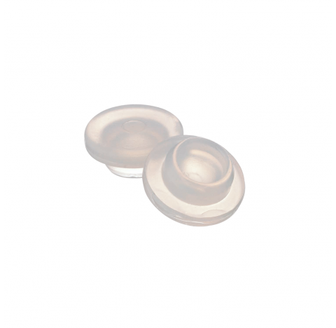 Obturateur 20 mm de type bouchon droit en caoutchouc, silicone (Boite de 1000). Bouchon en caoutchou