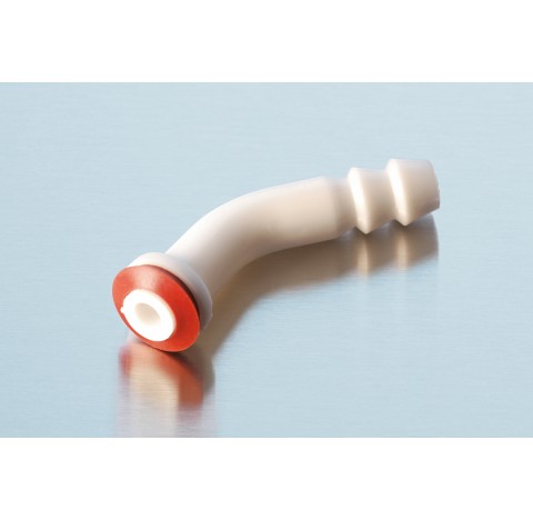 Plastic hose connection with silicone rubber seals, bent, GL 18 packing of 10