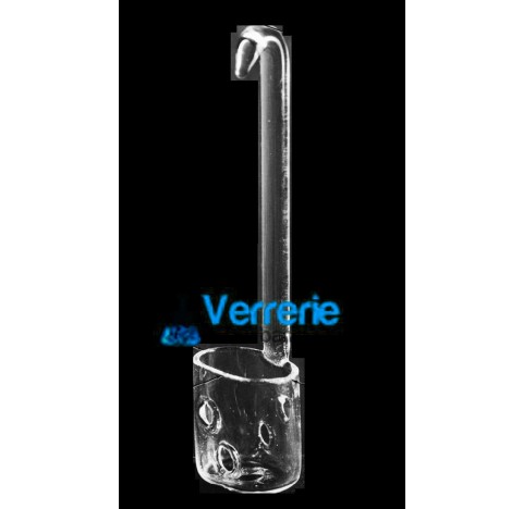 Glass basket for glass apparatus of determination of sulfuric iron 3(III)