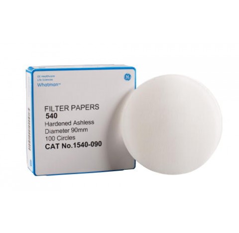Papiers filtre quantitatifs, grade 540 diametre 320 mm, 100 papiers de filtration en coton,filtratio