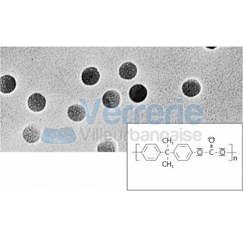 membrane blanche en polycarbonate 0.45um Dim. : 47 mm paquet de 100