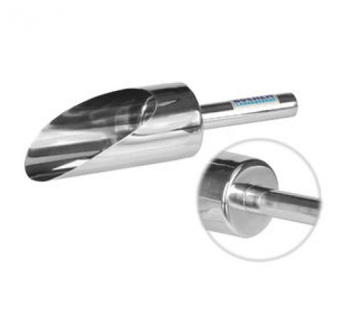 Pharmacy scoop diameter 75 mm length scoop 165 mm total length 280 mm ,stainless steel