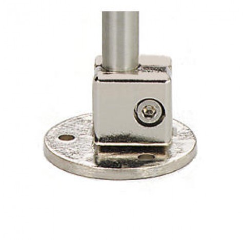Foot for wall and ceiling mounting diameter 50 mm fors rods diameter 12-13 mm ,
