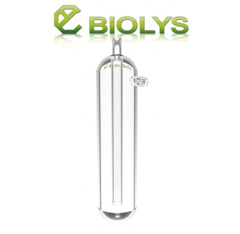 Piège à vide en verre de 1 litre avec GL18 avec olives plastique