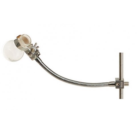 Retort clamp special flexible shaft clamping 40 mm , diameter x length of flexible shaft : 12 x 290 