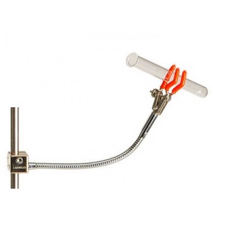 Retort clamp special flexible shaft clamping 0 to 30 mm , diameter x length of flexible shaft : 8 x 
