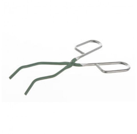 Crucible tong with ridges tip length 95 mm , clamping diameter 20 mm , total length 200 mm ,PTFE coa