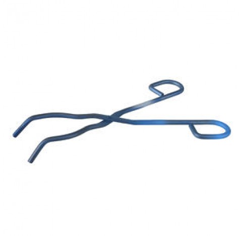 Crucible tong with ridges tip length 100 mm , clamping diameter 20 mm , total length 220 mm ,Titaniu