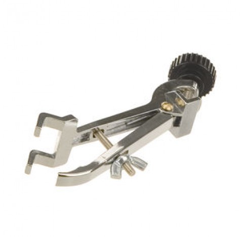 Burette clamp clamping 4 to 20 mm angle 90 degree ,aluminium with bosshead 13,5 mm ,