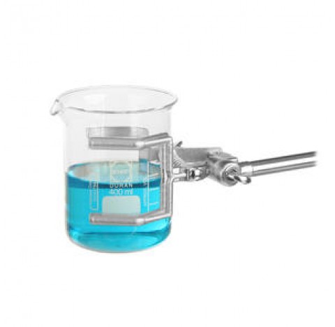 Condenser clamp clamping diameter 50 to 100 mm , rod diameter x length 10 x 150 mm ,malleable cast i