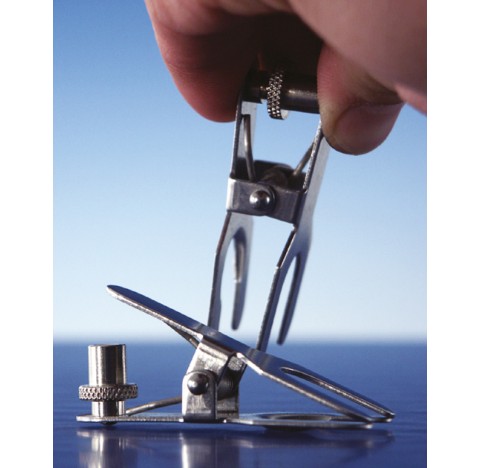 DURAN Clips for spherical joints, with adjusting screw, stainless steel, S 13 packing of 50