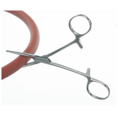 Tube clamp length 140 / 40 mm selftension , ridges at the top ,stainless ,