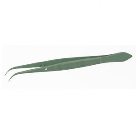 Forcep with guide-pin, bent length 145 mm ,PTFE coating