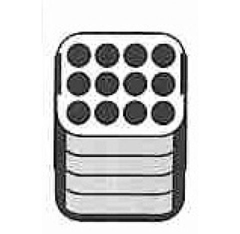 Portoir pour 12 x 12 ml (tube conique type Falcon) diametre orifices 17 mm , longueur 80 mm Hettich