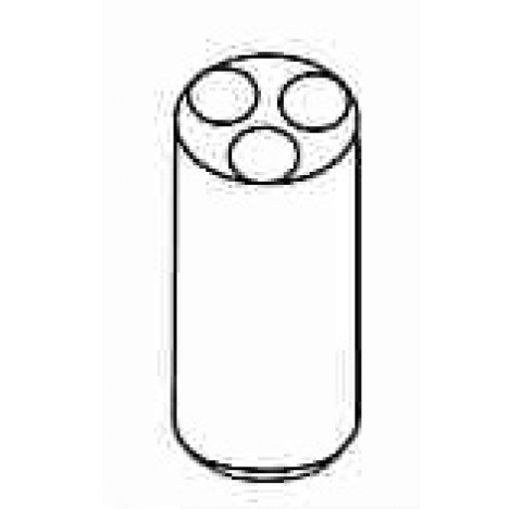 Portoir pour 3 x 15 ml tube conique type Falcon diametre orifice : 17 mm , longueur 107 mm Hettich