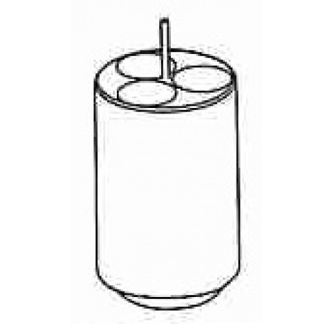 Portoir pour 3 x 25HET,30 ml diametre orifices 26 mm longueur 80 mm Hettich pour rotor 4266HET/4570H