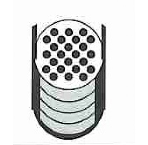 Portoir pour 48 x 1,1 - 4 ml diametre orifices 11 mm longueur 84 mm Hettich