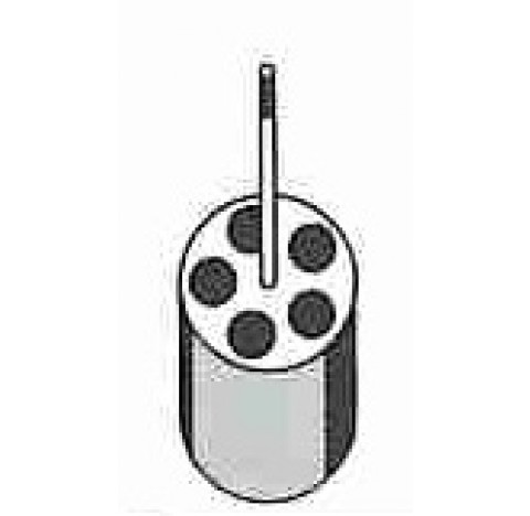 Portoir pour 5 x 1,5-2,0 ml diametre orifice : 11,2 mm , longueur 38 mm Hettich