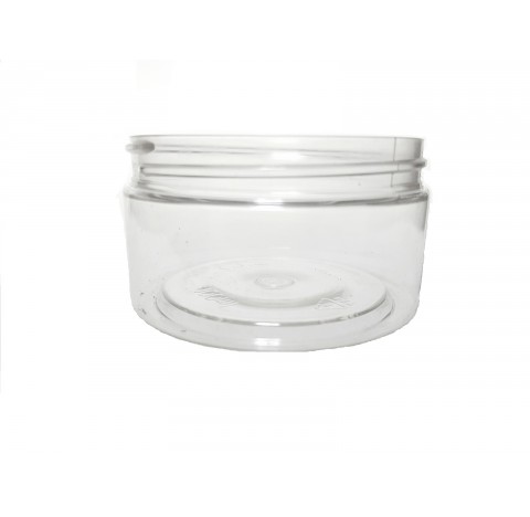 Pot pour creme 100 ml en PET cristal transparent bague 70SP400