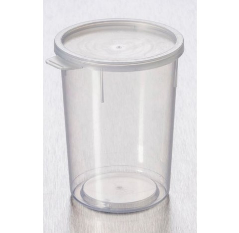 Conical container 200ml PP naturelgraduated height 88 diameter 62 + snap cap na