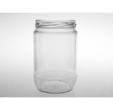 Bocal cylindrique 1700 ml en verre blanc bague TO82, Twist off<br>11 Bocaux en verre de 1.7 litres s