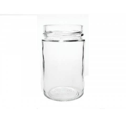 Bocal rond 327 ml en verre blanc bague TO66 Deep, Twist off