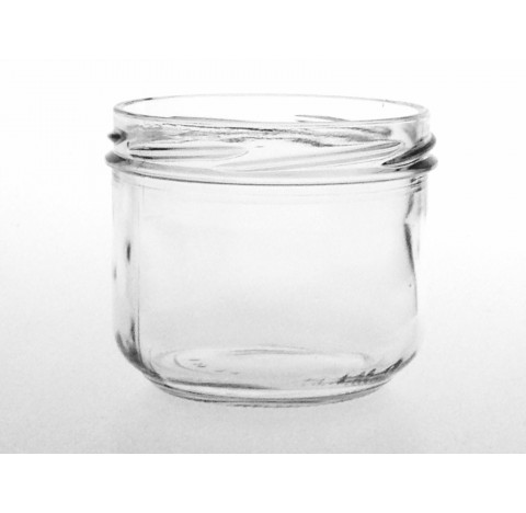 Bocal rond 260 ml en verre blanc bague TO 82, verrine 260 ml en verre blanc, Twist off